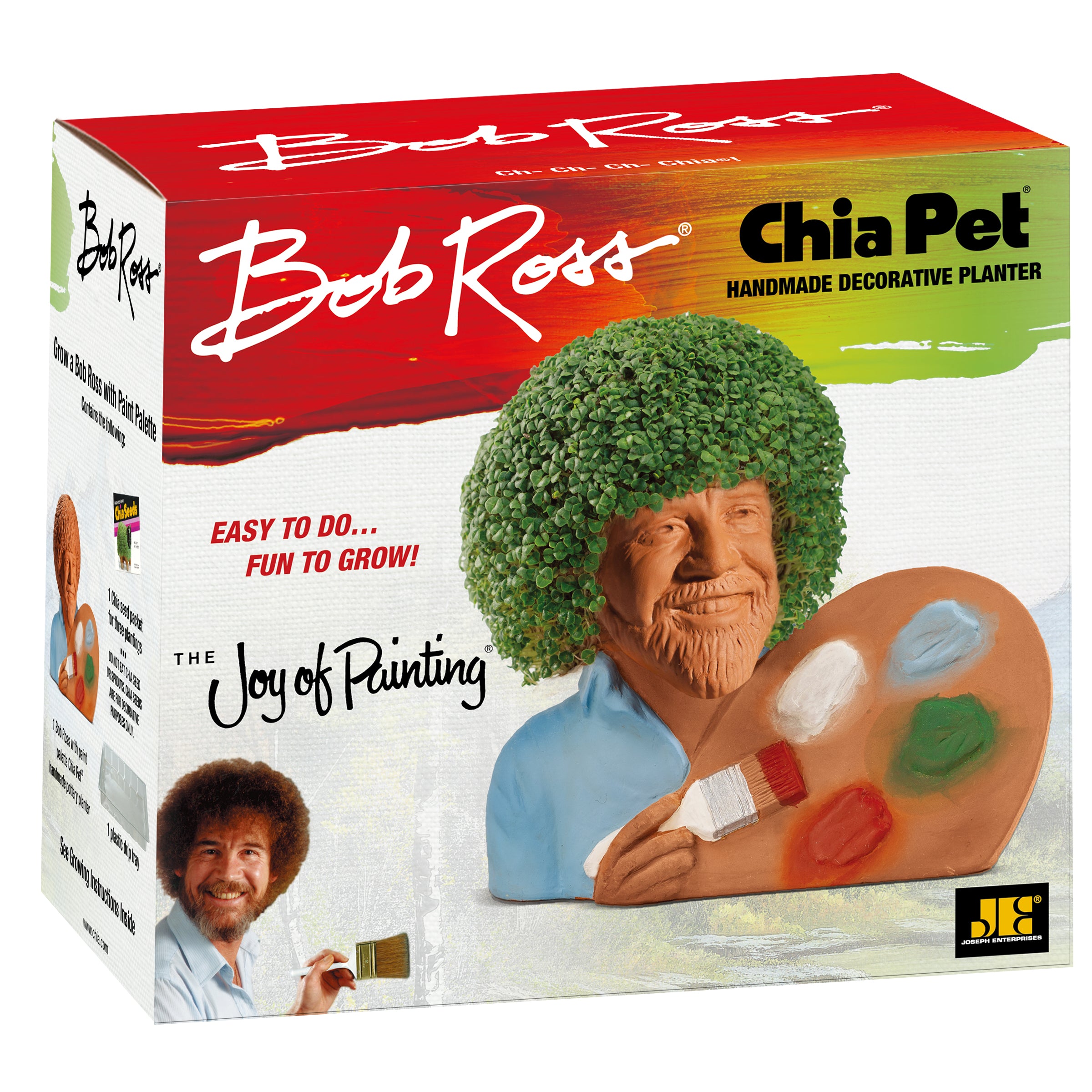 Bob Ross with Paint Palette Chia Pet - Image 4