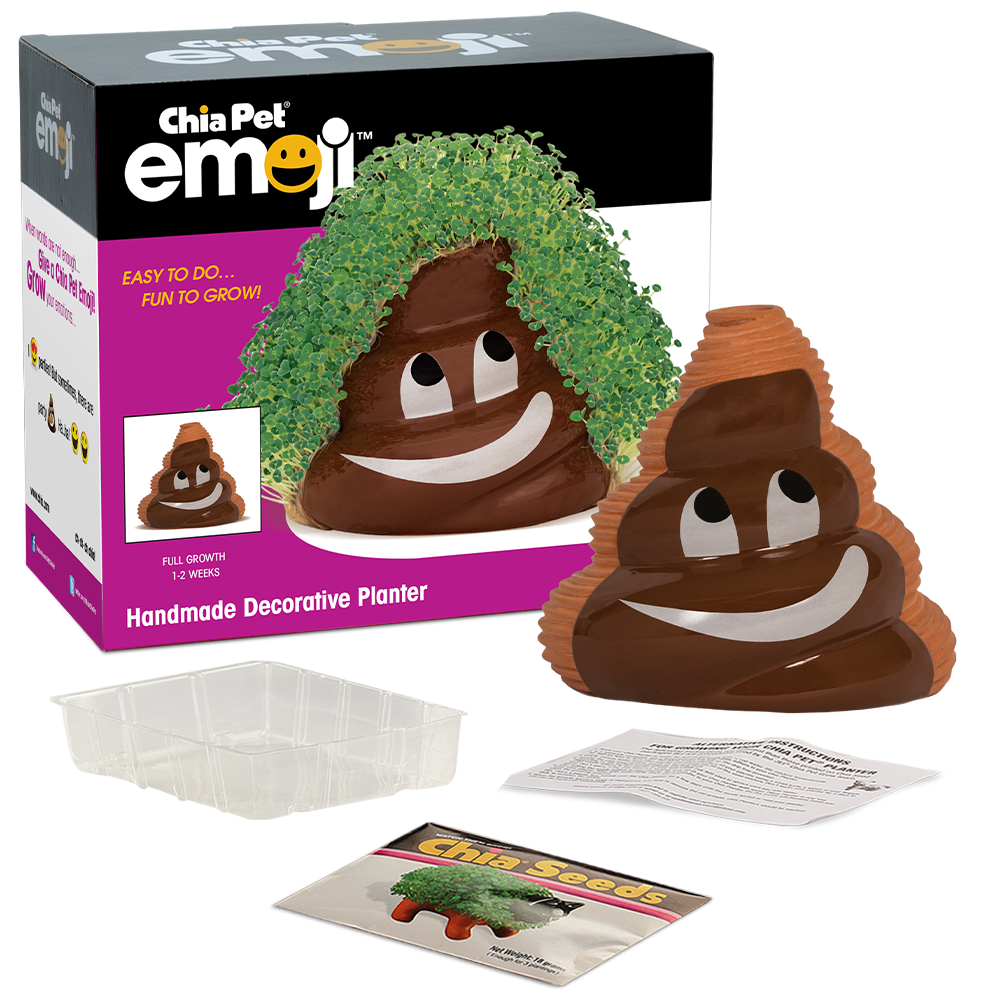 Emoji Poopy Chia Pet - Image 4