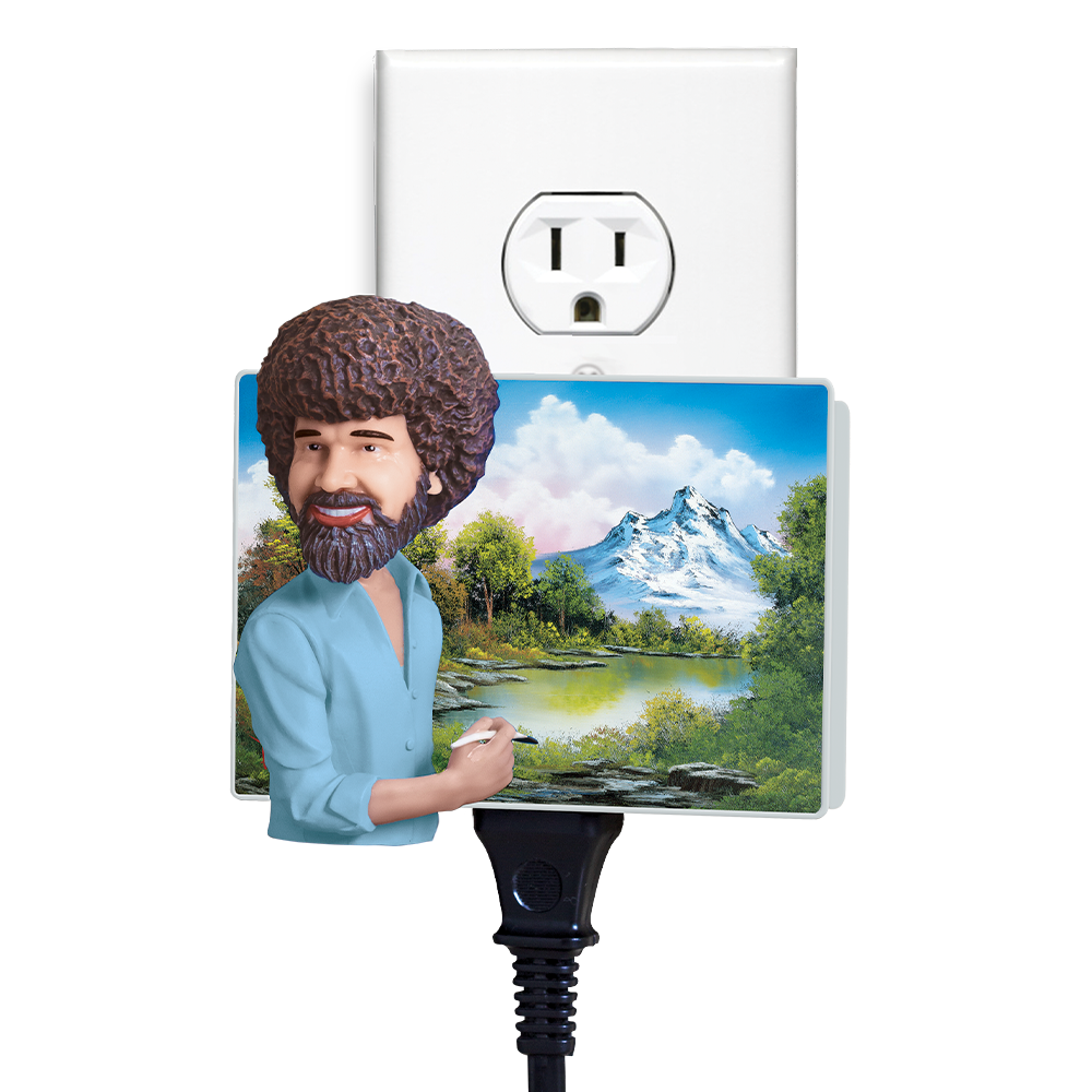 Alternative view of Bob Ross Talking Clapper with Night Light